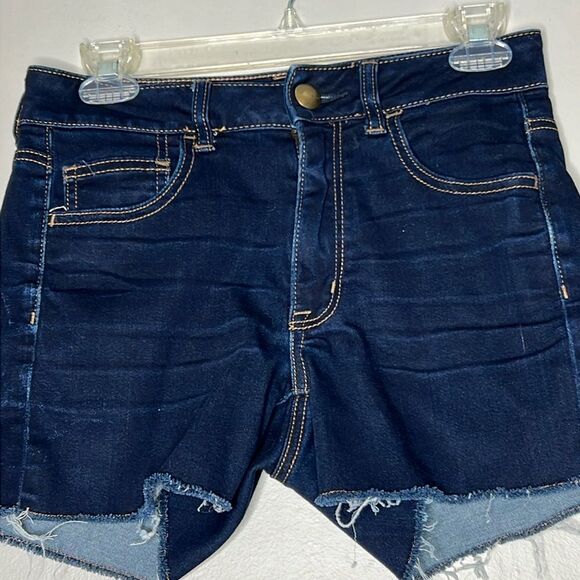 American Eagle Hi Rise Shortie Jean Shorts size 6 - Picture 2 of 9